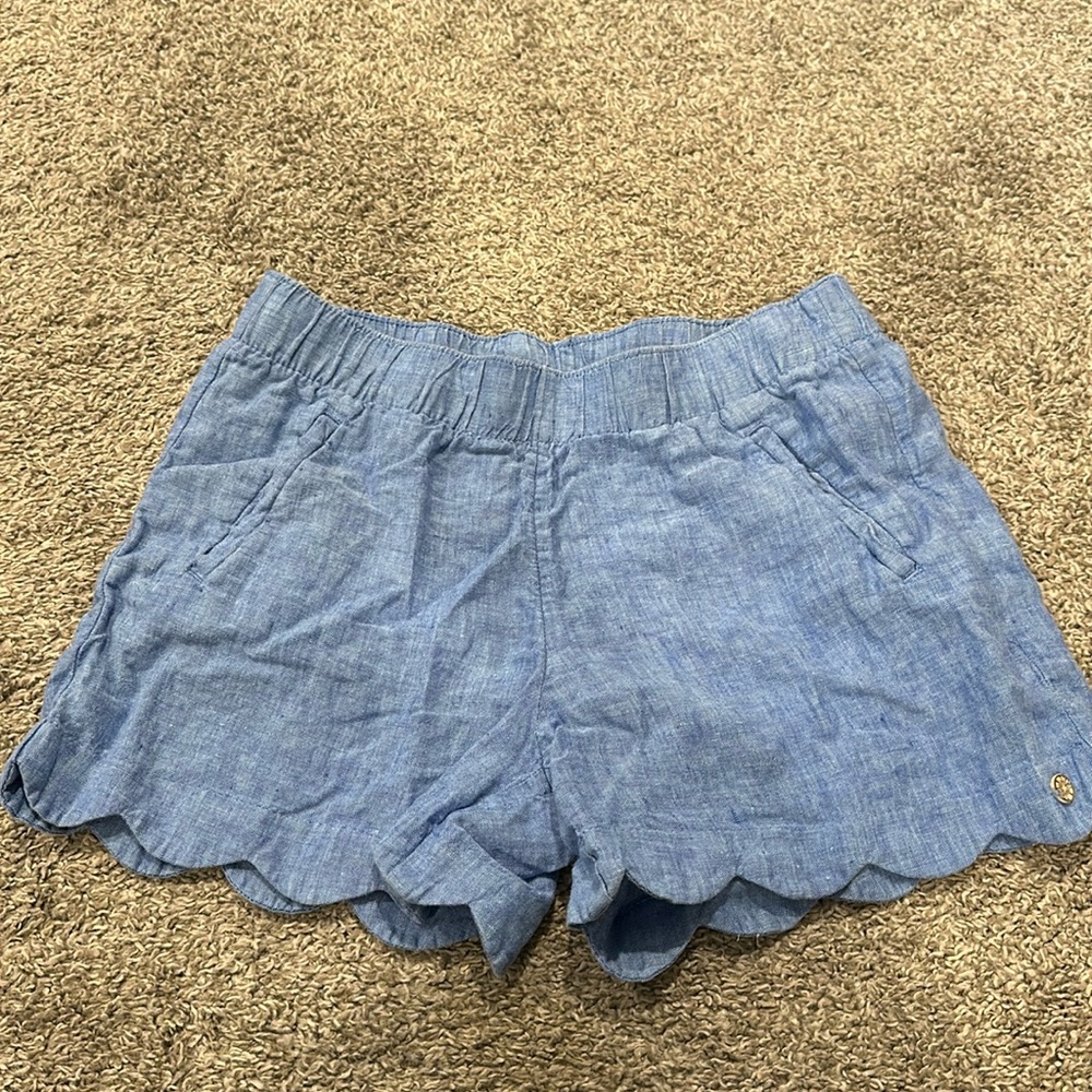 Lilly Pulitzer Size Small 4 inch Linen Shorts